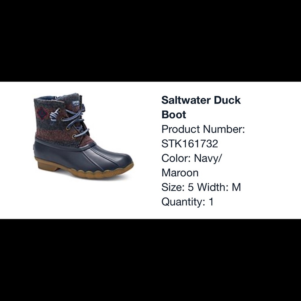 Sperry duck boots